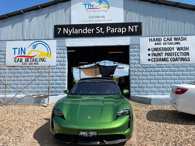 Tin Car Detailing workshop in Parap Darwin with detailed vehicle